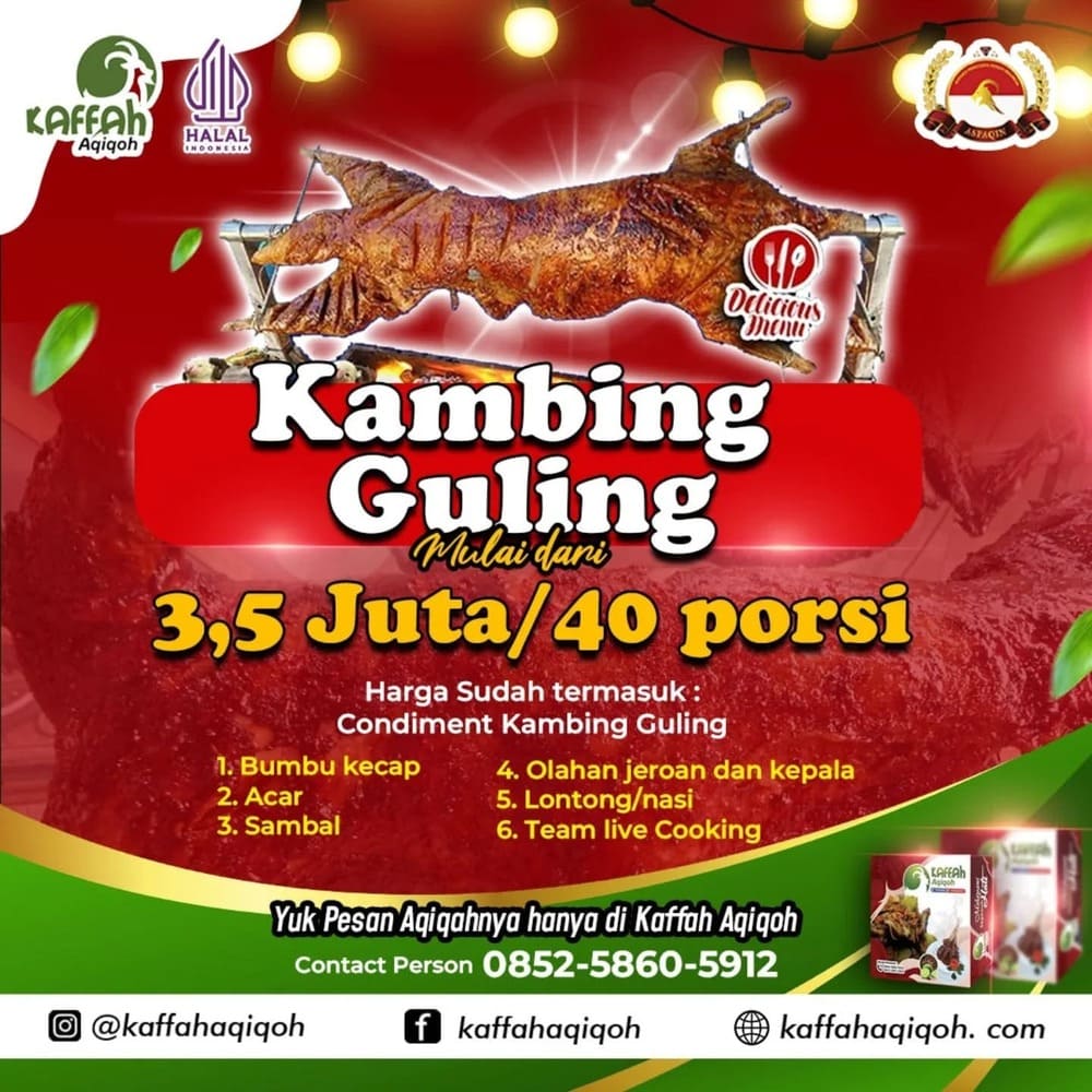 Kambing Guling - Kaffah Aqiqoh 2